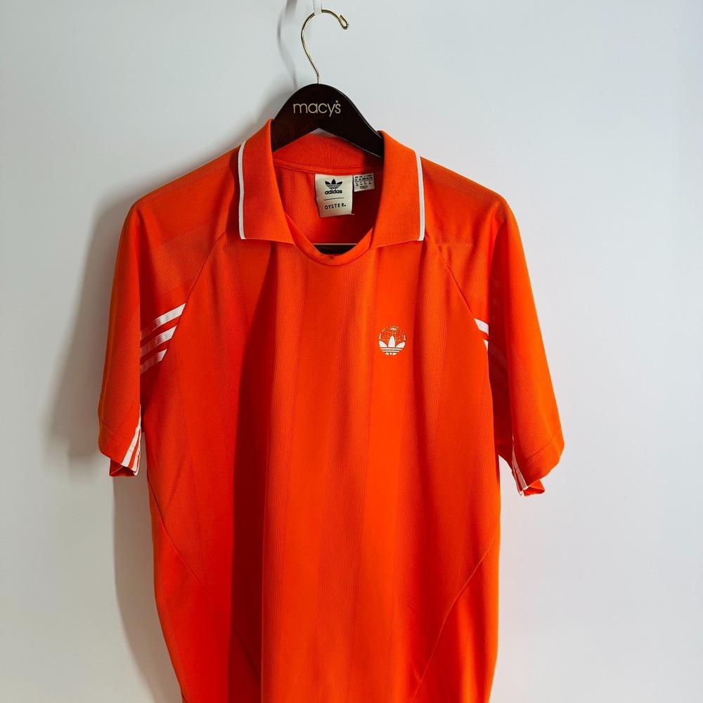 Vintage 90s Y2K Style Adidas Oyster World Travellers Cup Short‎ Orange Size XL